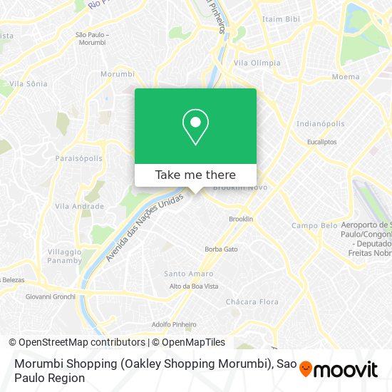 Mapa Morumbi Shopping (Oakley Shopping Morumbi)