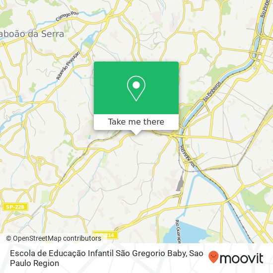 Escola de Educação Infantil São Gregorio Baby map