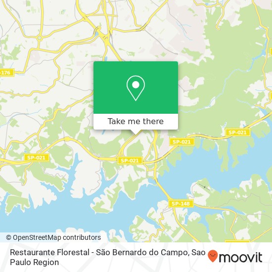 Mapa Restaurante Florestal - São Bernardo do Campo