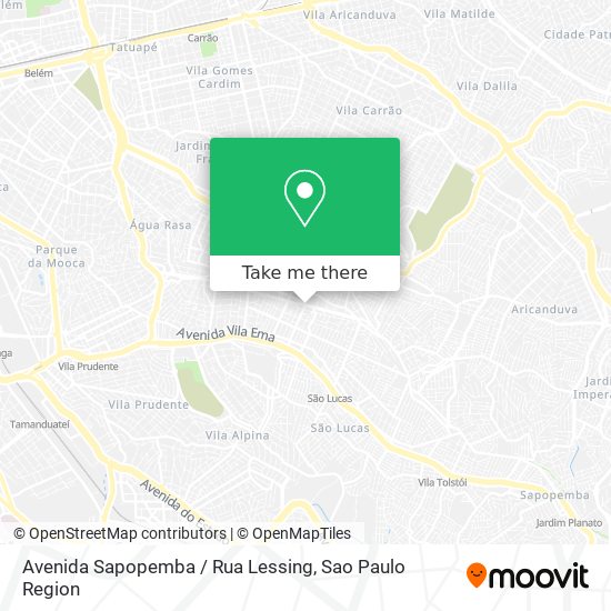 Avenida Sapopemba / Rua Lessing map