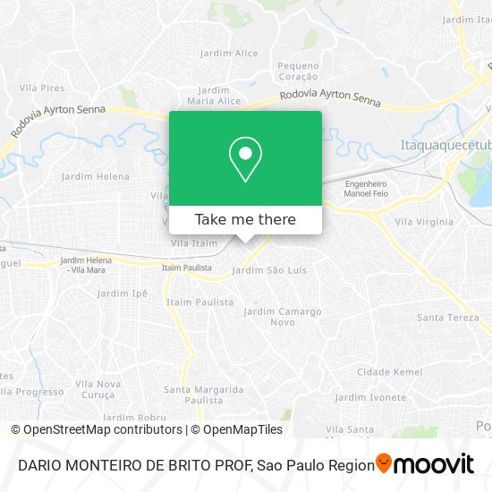 DARIO MONTEIRO DE BRITO PROF map