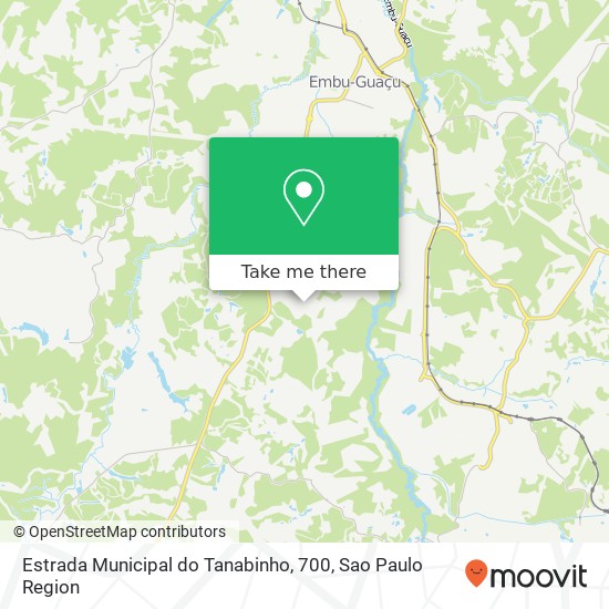 Estrada Municipal do Tanabinho, 700 map