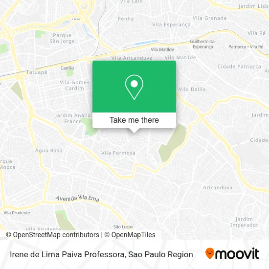 Irene de Lima Paiva Professora map