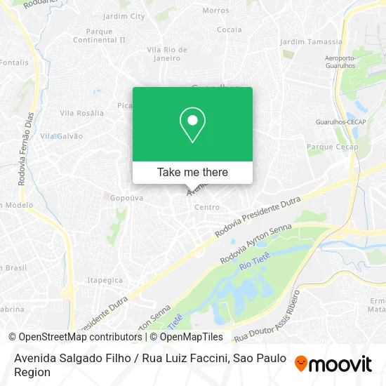 Avenida Salgado Filho / Rua Luiz Faccini map