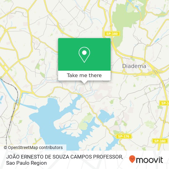 Mapa JOÃO ERNESTO DE SOUZA CAMPOS PROFESSOR