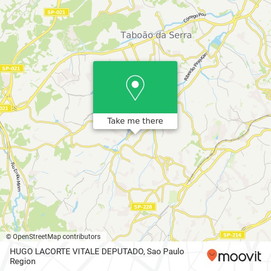 HUGO LACORTE VITALE DEPUTADO map