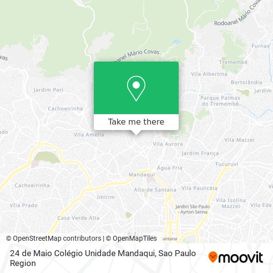 24 de Maio Colégio Unidade Mandaqui map