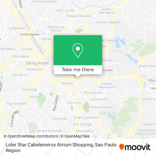 Lider Star Cabeleireiros Atrium Shopping map