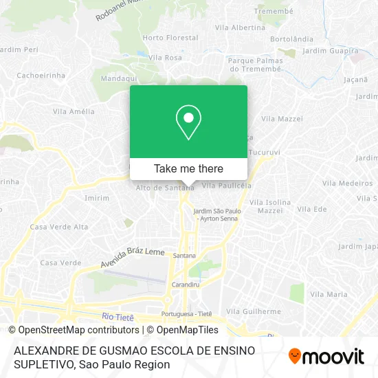 ALEXANDRE DE GUSMAO ESCOLA DE ENSINO SUPLETIVO map