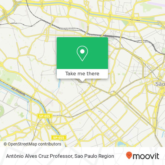 Antônio Alves Cruz Professor map