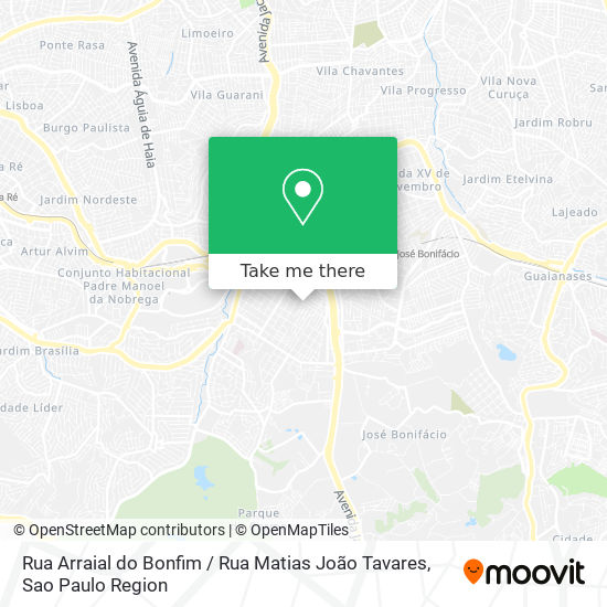 Mapa Rua Arraial do Bonfim / Rua Matias João Tavares