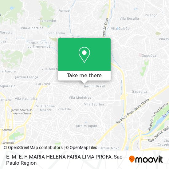 E. M. E. F. MARIA HELENA FARIA LIMA PROFA map