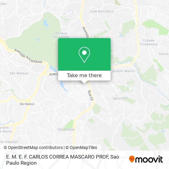 Mapa E. M. E. F. CARLOS CORREA MASCARO PROF