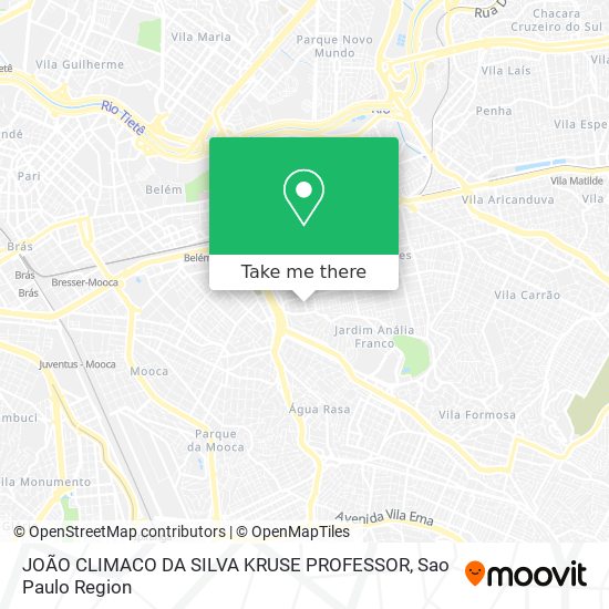 JOÃO CLIMACO DA SILVA KRUSE PROFESSOR map