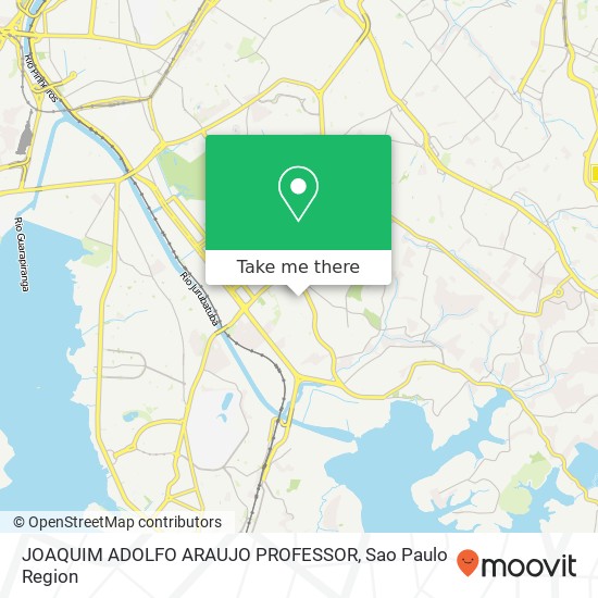 JOAQUIM ADOLFO ARAUJO PROFESSOR map