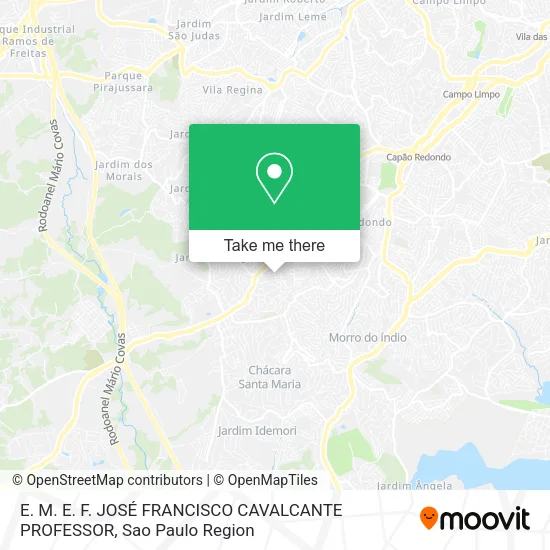 Mapa E. M. E. F. JOSÉ FRANCISCO CAVALCANTE PROFESSOR