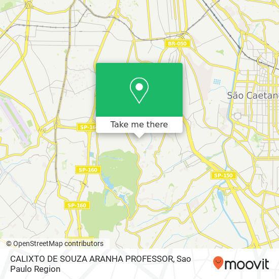 CALIXTO DE SOUZA ARANHA PROFESSOR map