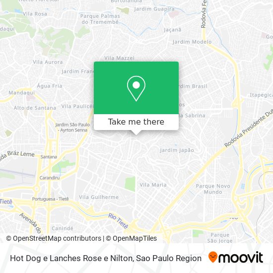 Hot Dog e Lanches Rose e Nilton map