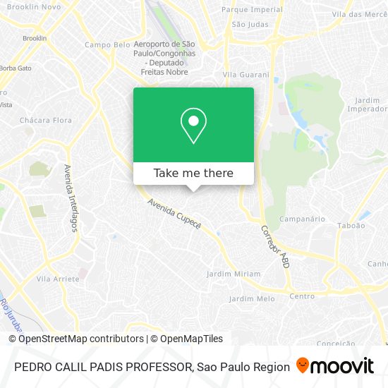 Mapa PEDRO CALIL PADIS PROFESSOR