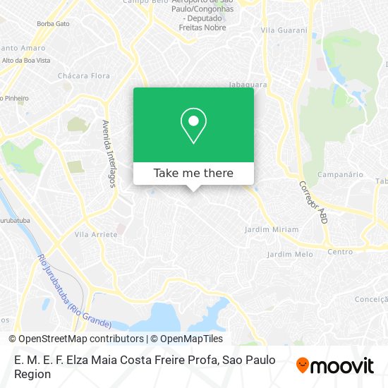 Mapa E. M. E. F. Elza Maia Costa Freire Profa