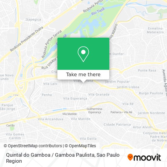 Quintal do Gamboa / Gamboa Paulista map