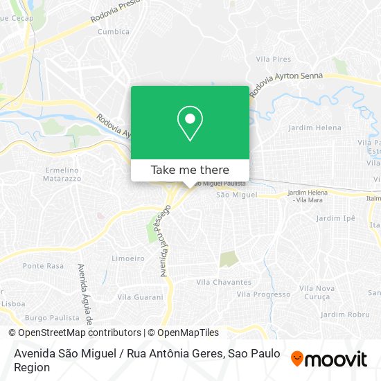 Avenida São Miguel / Rua Antônia Geres map