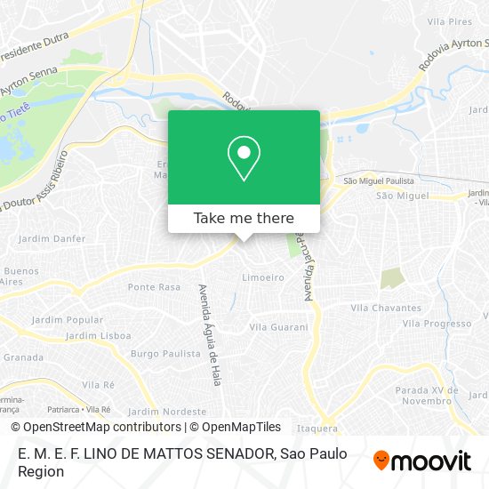 E. M. E. F. LINO DE MATTOS SENADOR map