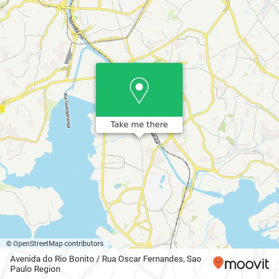 Mapa Avenida do Rio Bonito / Rua Oscar Fernandes