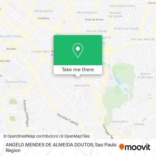 Mapa ANGELO MENDES DE ALMEIDA DOUTOR