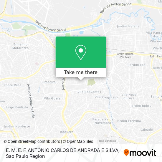 E. M. E. F. ANTÔNIO CARLOS DE ANDRADA E SILVA map