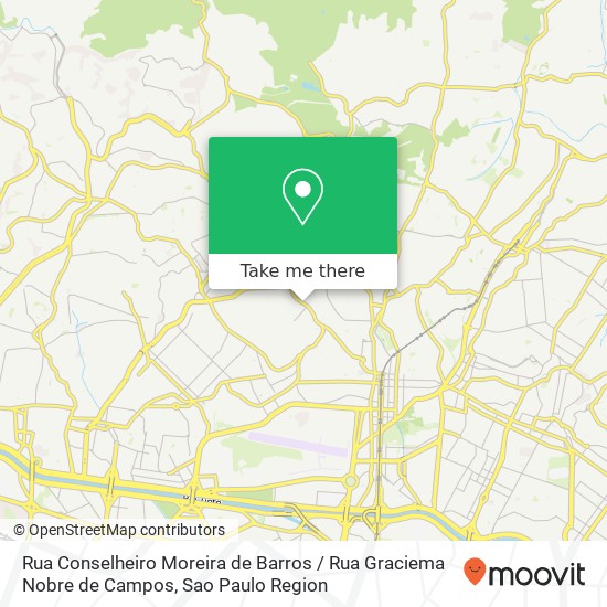 Rua Conselheiro Moreira de Barros / Rua Graciema Nobre de Campos map