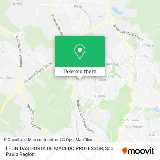 LEONIDAS HORTA DE MACEDO PROFESSOR map