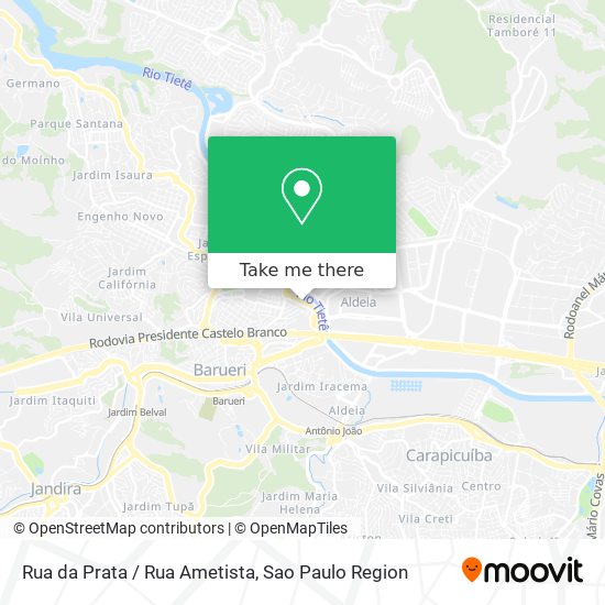 Rua da Prata / Rua Ametista map