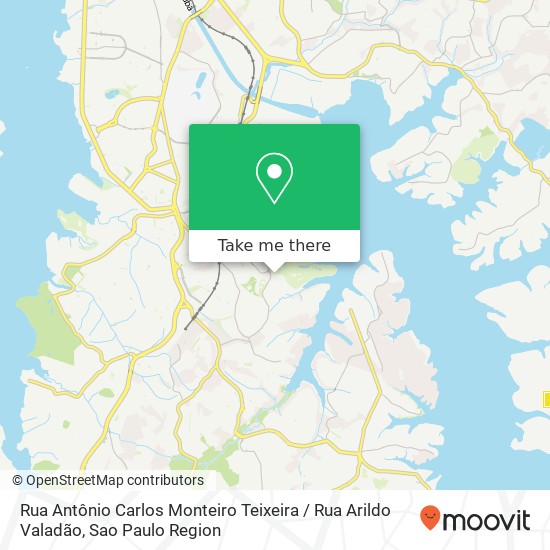 Mapa Rua Antônio Carlos Monteiro Teixeira / Rua Arildo Valadão