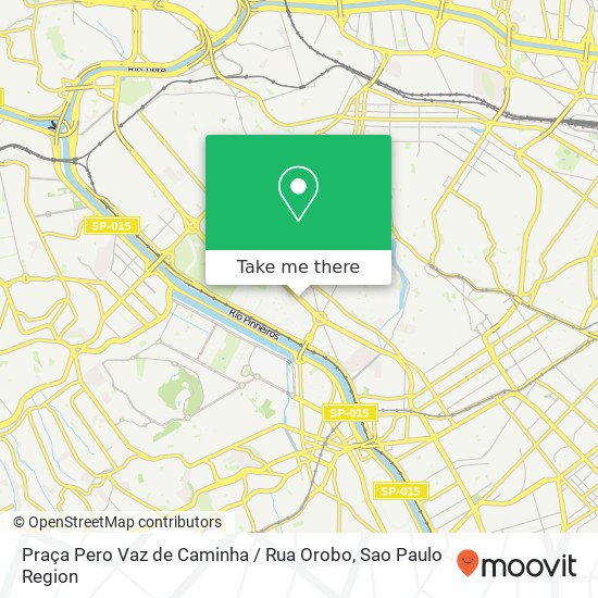 Praça Pero Vaz de Caminha / Rua Orobo map