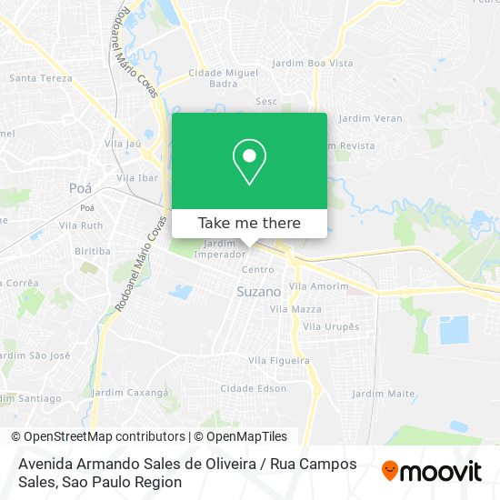 Mapa Avenida Armando Sales de Oliveira / Rua Campos Sales
