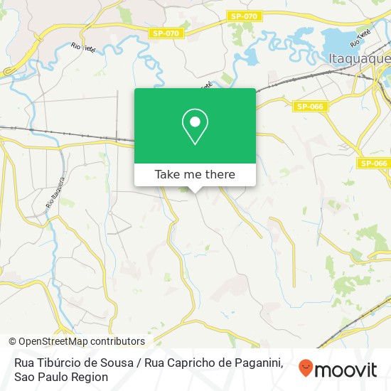 Mapa Rua Tibúrcio de Sousa / Rua Capricho de Paganini