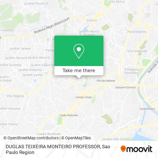 DUGLAS TEIXEIRA MONTEIRO PROFESSOR map