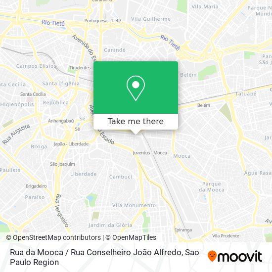Rua da Mooca / Rua Conselheiro João Alfredo map