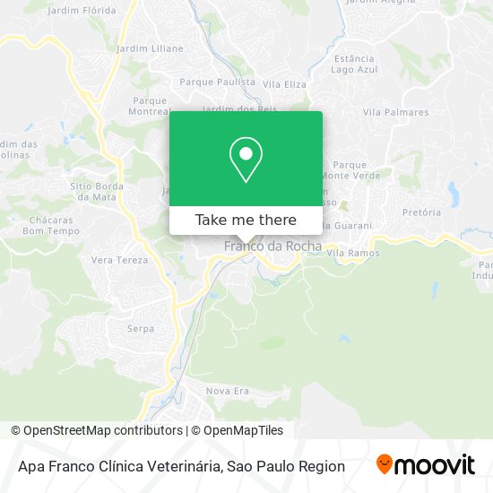 Apa Franco Clínica Veterinária map