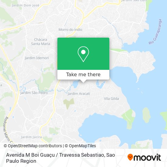 Mapa Avenida M Boi Guaçu / Travessa Sebastiao