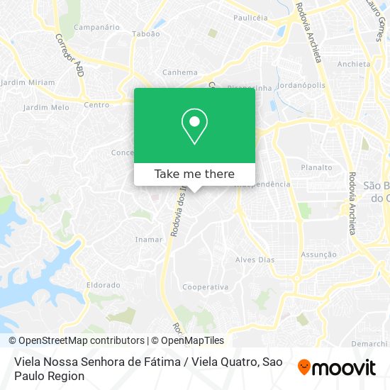 Viela Nossa Senhora de Fátima / Viela Quatro map
