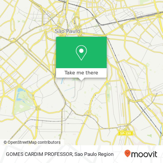 GOMES CARDIM PROFESSOR map