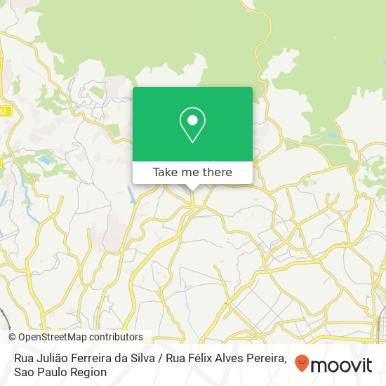 Mapa Rua Julião Ferreira da Silva / Rua Félix Alves Pereira