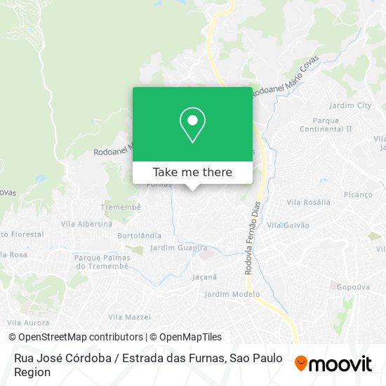 Rua José Córdoba / Estrada das Furnas map