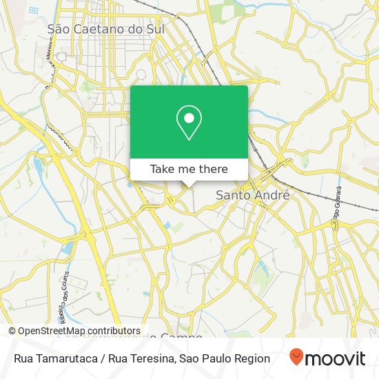 Mapa Rua Tamarutaca / Rua Teresina