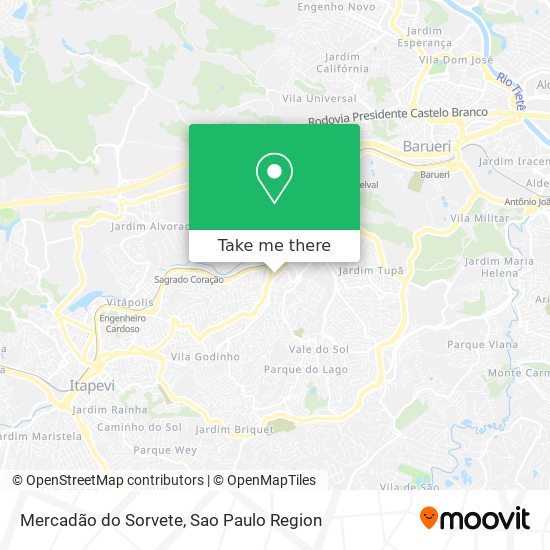 Mercadão do Sorvete map