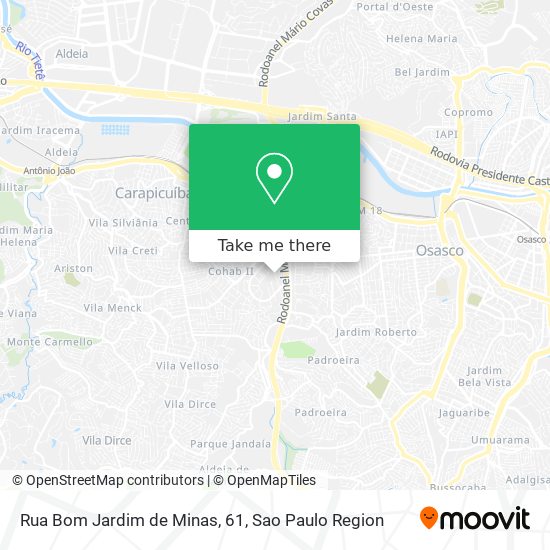 Rua Bom Jardim de Minas, 61 map