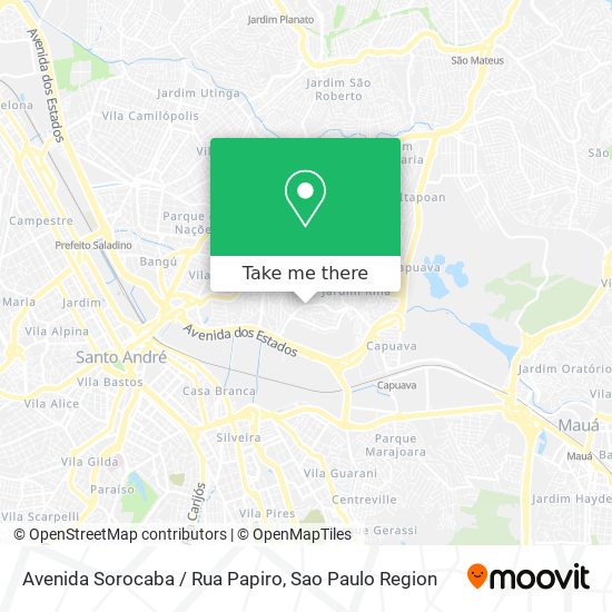 Avenida Sorocaba / Rua Papiro map
