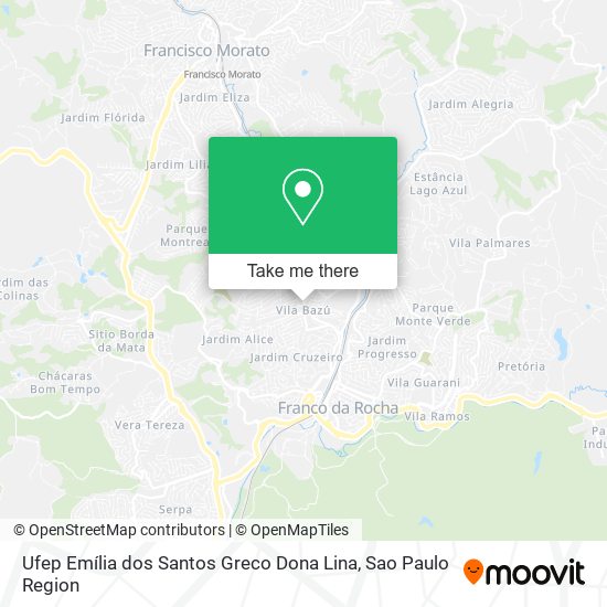 Mapa Ufep Emília dos Santos Greco Dona Lina